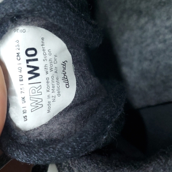 Allbirds Womens Wool Runner Sneakers shoes sz 10 - Picture 11 of 12